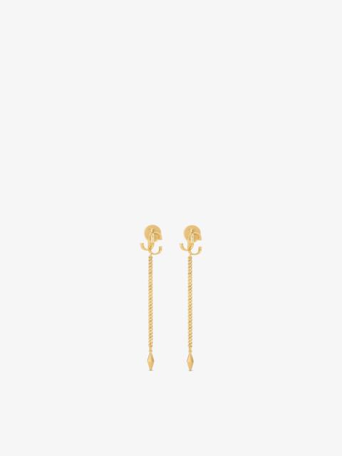 JIMMY CHOO Diamond JC Drops
Gold-Finish JC Drop Earrings