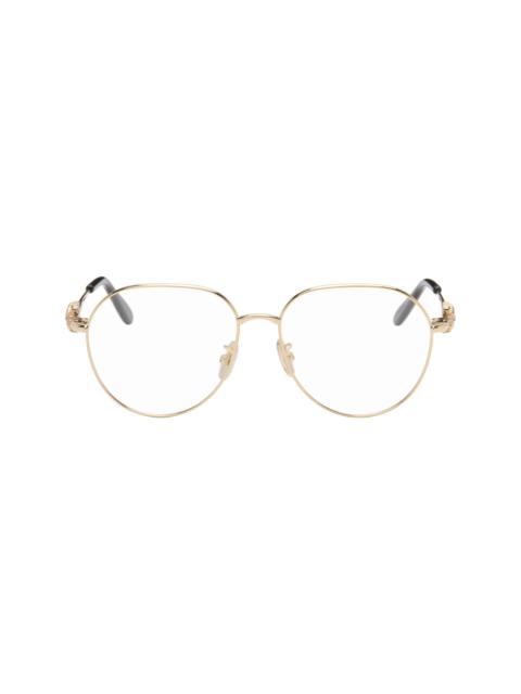 Loewe Gold Anagram Aviator Glasses