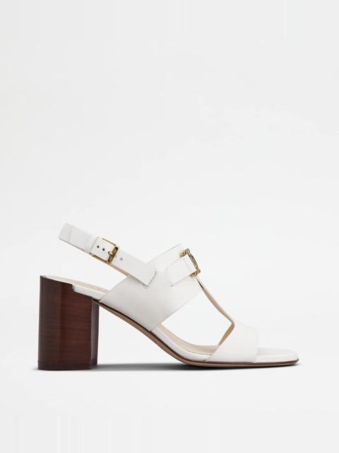 KATE SANDALS IN LEATHER - WHITE