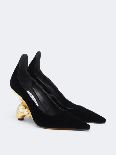 JIMMY CHOO Ithaca embellished velvet pumps
