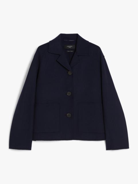 ジャケット Weekend Max Mara GARY - Hooded jacket in wool Hooded wool jacket, navy | Weekend Max Mara