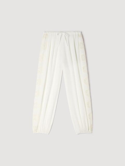 Sandro CRINKLED BALLOON PANTS