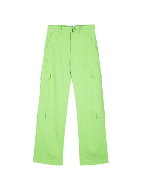 MSGM tapered cargo trousers