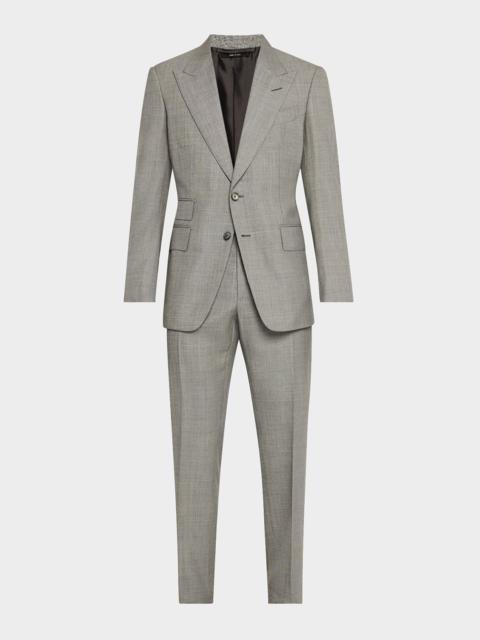 TOM FORD Men's Shelton Sharkskin Slim-Fit Suit