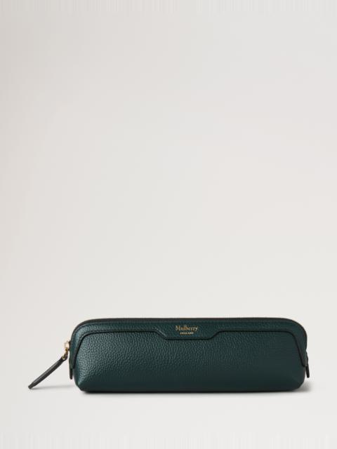 Mulberry Pencil Case Mulberry Green Small Classic Grain