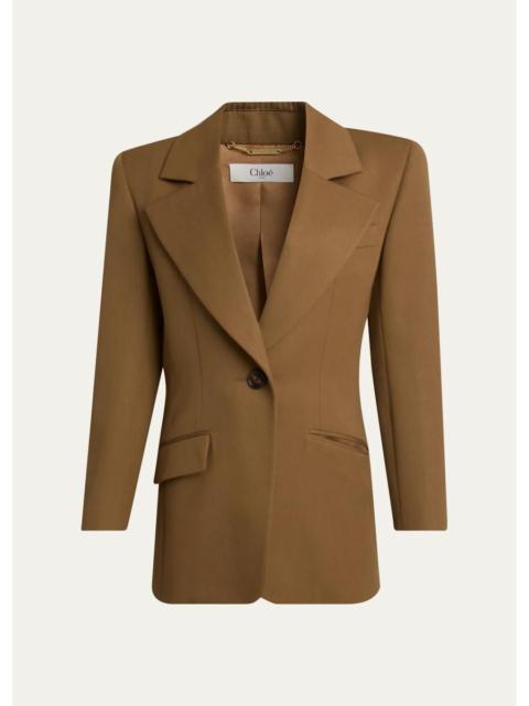 Chloé Virgin Wool Notch-Lapel Jacket