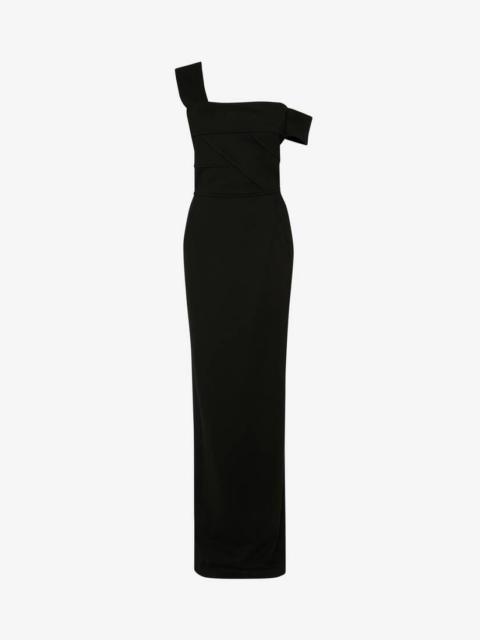 Women's Bandage Maxi Dress in Black