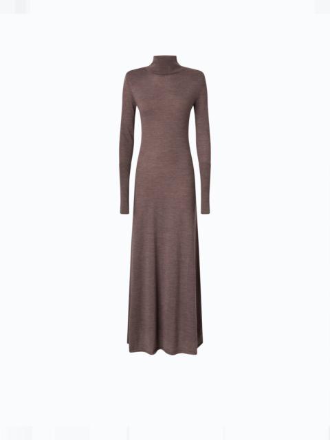 PINKO LONG TURTLENECK DRESS IN MERINO WOOL