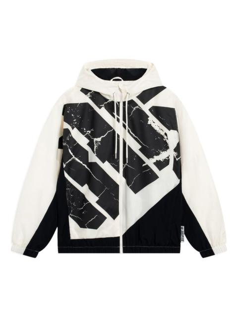 Li-Ning Li-Ning BadFive Woven Hooded Windbreaker 'White Black' AFDT059-3