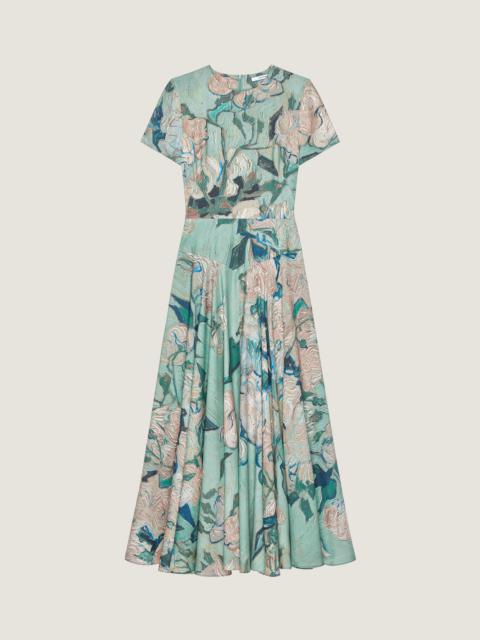 Givenchy LONG DRESS IN VISCOSE WITH ROSES PRINT