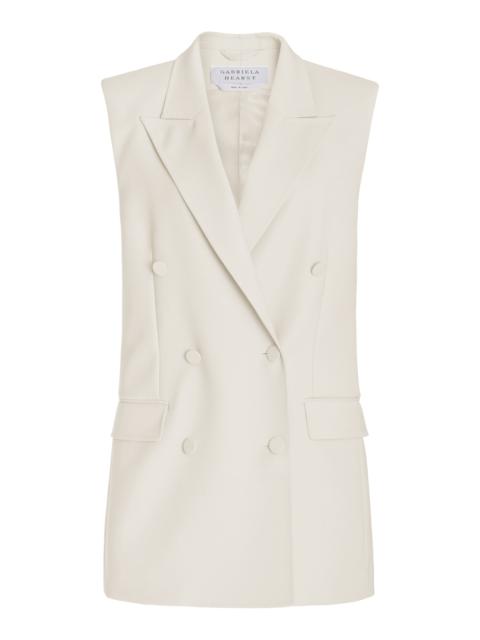 Mayte Vest in Ivory Wool