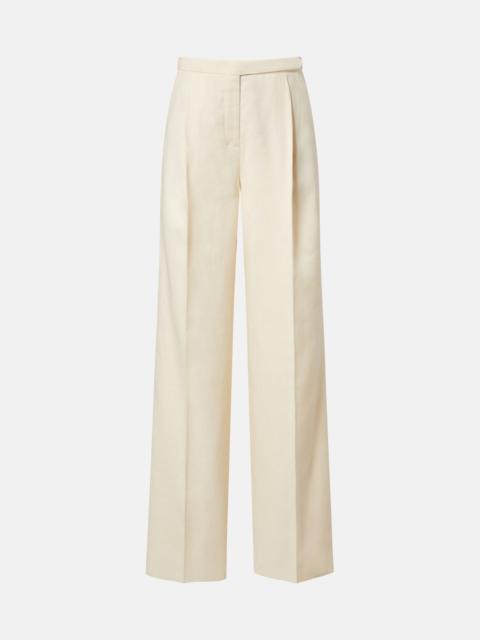 DOROTHEE SCHUMACHER Casual Sophistication linen and cotton wide-leg pants