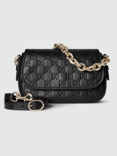 GUCCI GG Emblem small shoulder bag