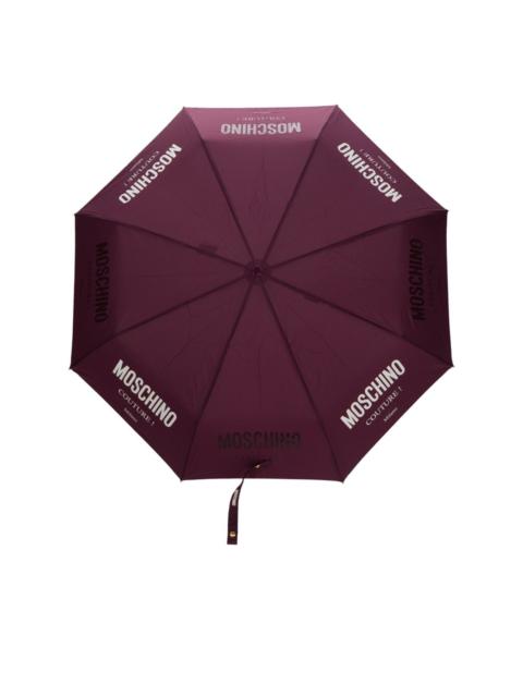 Moschino logo-print compact umbrella