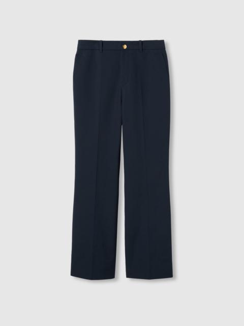 GUCCI Cotton pants with embroidery