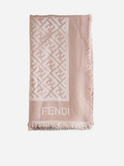 FENDI FF silk and wool shawl