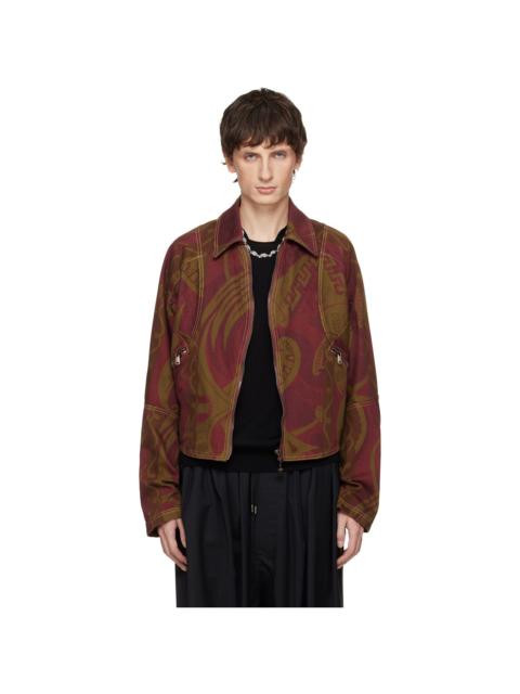 Vivienne Westwood Brown & Red Pourpoint Denim Jacket