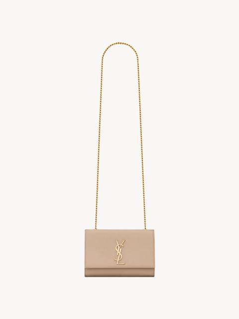 SAINT LAURENT KATE SMALL IN GRAIN DE POUDRE EMBOSSED LEATHER