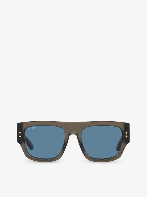 GC002018 GG1262S rectangle-frame acetate sunglasses