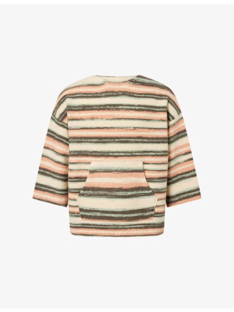 visvim Burrow Striped Wool and Cashmere-Blend Jumper