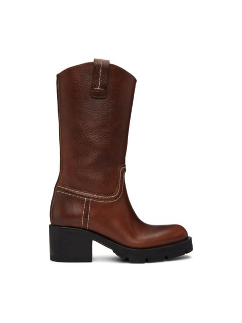 Chloé Brown Neva Boots