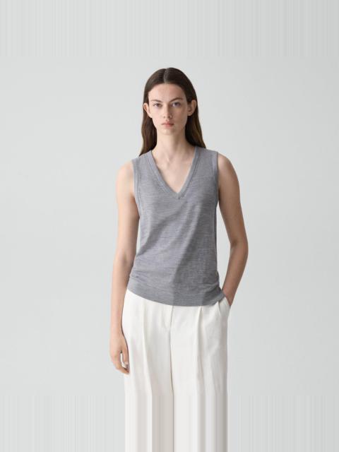 Theory V-Neck Tank Top in Regal Wool
