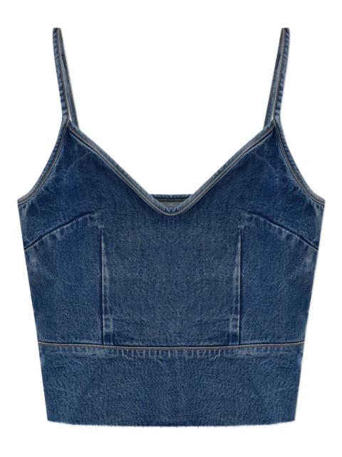 ALLSAINTS spaghetti-strap denim top