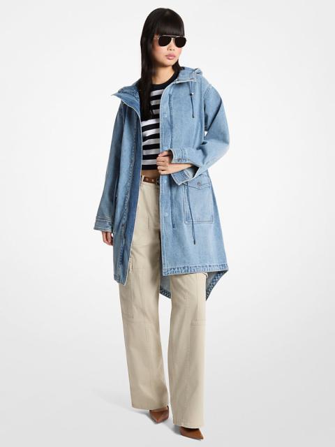 MICHAEL KORS Hooded Denim Parka