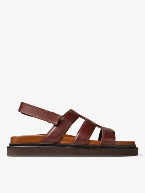 JIMMY CHOO Cove Sandal
Chestnut Waxed Calf Leather Sandals