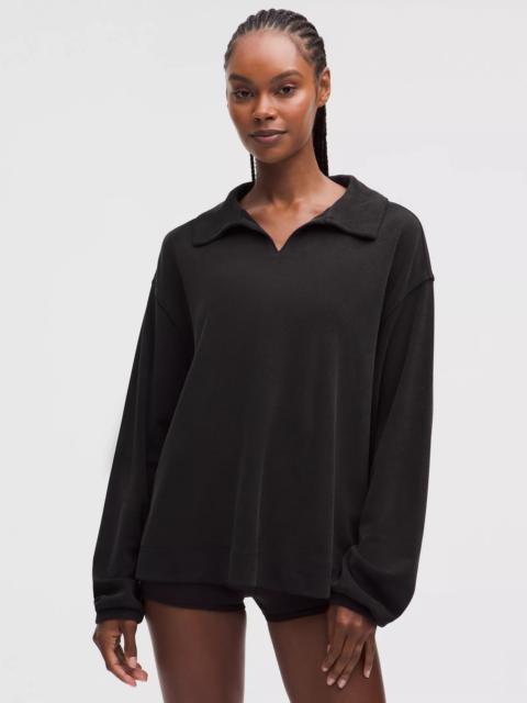 lululemon Softstreme Pique Oversized Long-Sleeve Polo Shirt