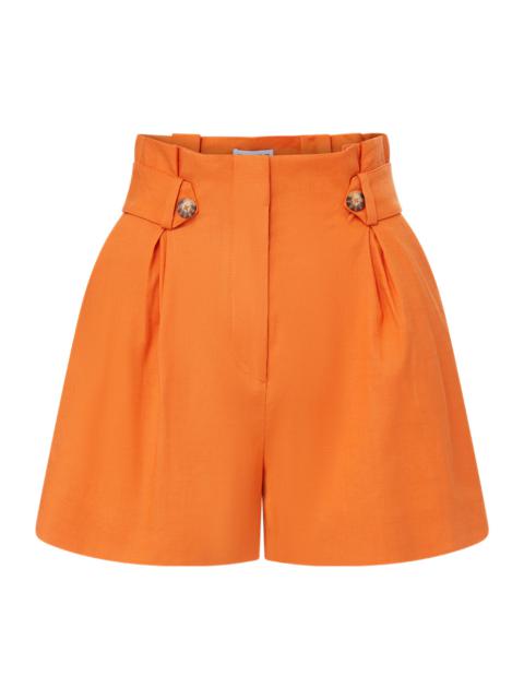 VERONICA BEARD FRANZI STRETCH-LINEN SHORT