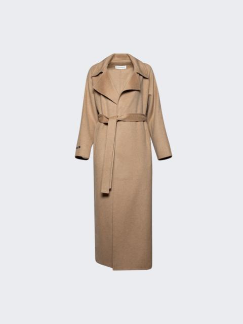 NOUR HAMMOUR Althea Wool Coat Chameau