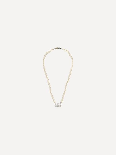 Vivienne Westwood Man Mini Bas Relief Pearl Necklace