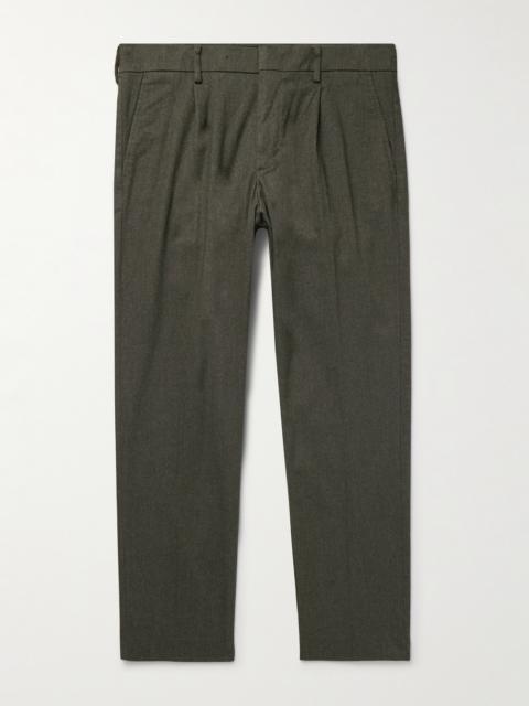 NN07 Bill 1067 Tapered Pleated Woven Chinos