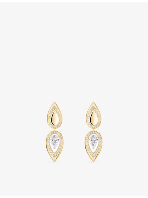 MESSIKA Fiery Gold and 0.25ct Diamond Drop Earrings