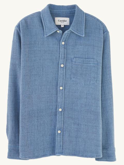 Corridor PIGMENT DYED WAFFLE LS - INDIGO