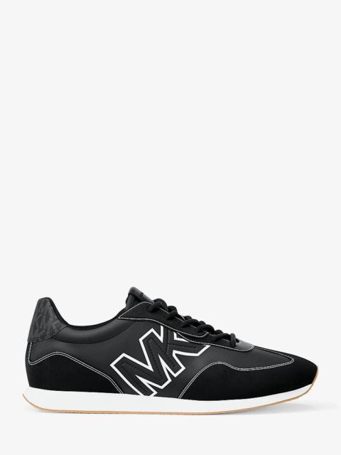 MICHAEL KORS Essex Mixed-Media Trainer