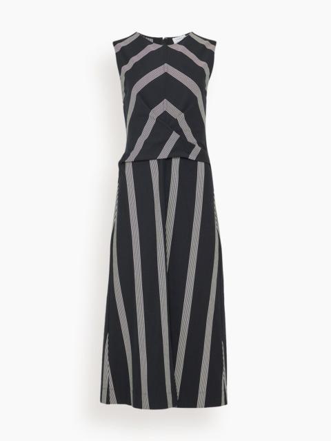 TANYA TAYLOR Theo Dress in Black/Cream