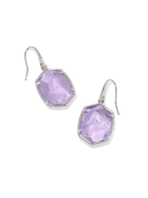 KENDRA SCOTT Daphne Silver Frame Drop Earrings