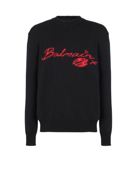 Wool Balmain Kiss jumper