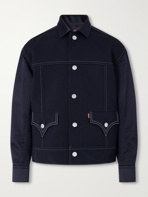Junya Watanabe MAN Levi's Satin-Trimmed Wool-Twill Jacket
