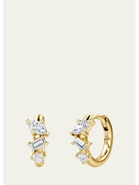 VRAI 14K Yellow Gold Lab-Grown Diamond Orion Huggie Earrings