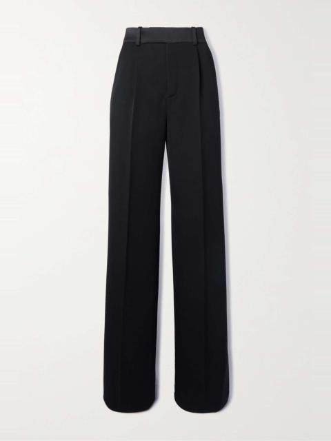 パンツ SAINT LAURENT SATIN PANTS WITH MEDALLION PATTERN SAINT LAURENT SATIN PANTS WITH MEDALLION PATTERN