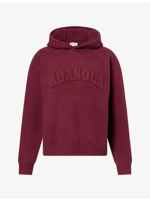ADANOLA Varsity Oversize Cotton-Knit Hoody
