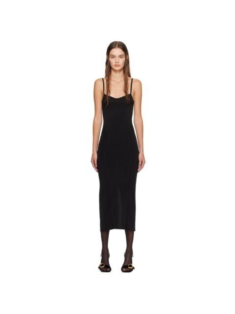 JACQUEMUS Black Guirlande 'La Robe Fiesta Midi' Midi Dress