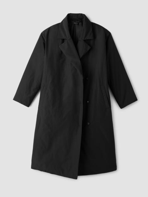 EILEEN FISHER Light Cotton Nylon Padded Trench Coat