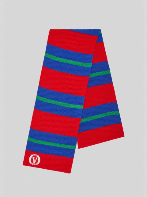 VERSACE Virtus Crest Wool Scarf