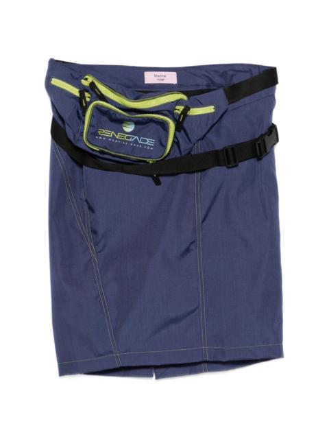 Martine Rose bumbag short skirt