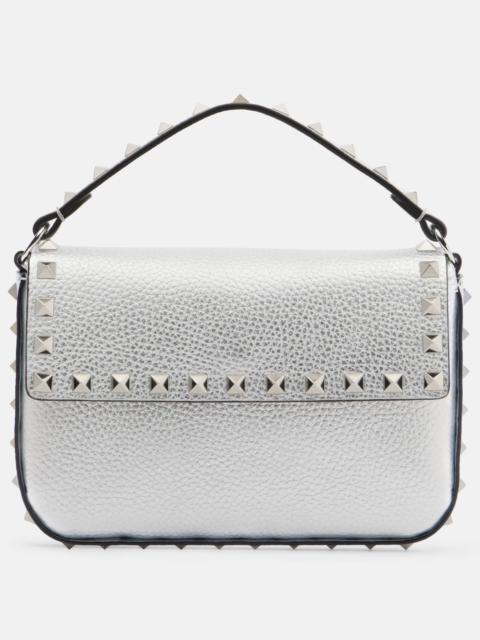 Valentino Rockstud Small metallic leather top-handle bag