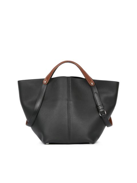 Maison Margiela Dres Sage Hobo Shoulder Bag In Brown Leather